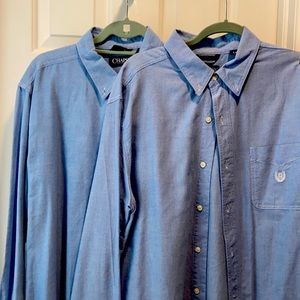 Chaps by Ralph Lauren Blue Button Downs